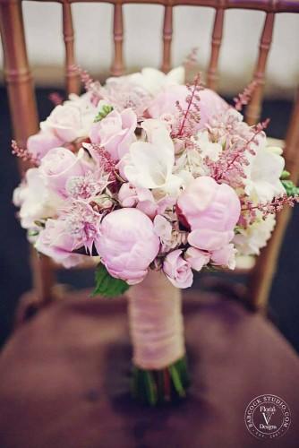 18 pink wedding bouquets to fall in love with 17