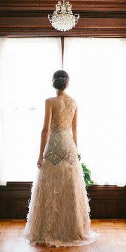 feather wedding dresses 3