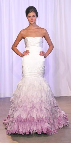 feather wedding gowns 3