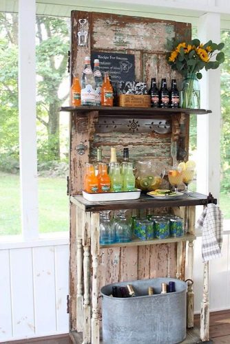 old door wedding decoration ideas stand for a bar based on an old door finding home farms