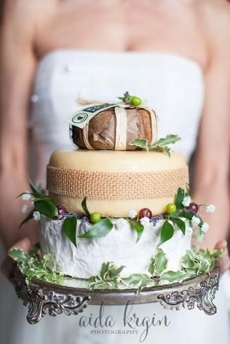 wedding cheese wheel cake 22