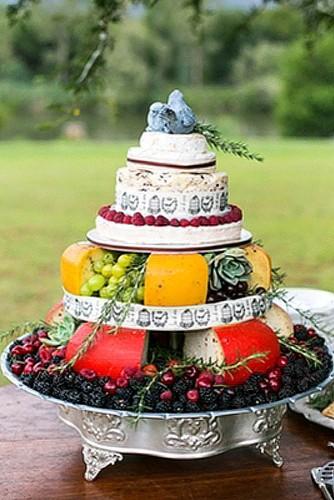 wedding cheese wheel cake 23