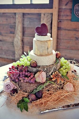 wedding cheese wheel cake 26