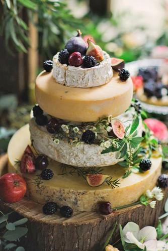 wedding cheese wheel cake 18