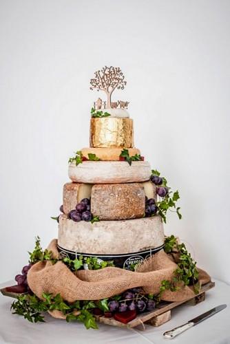 wedding cheese wheel cake 14