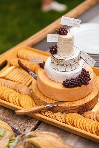 wedding cheese wheel cake 15