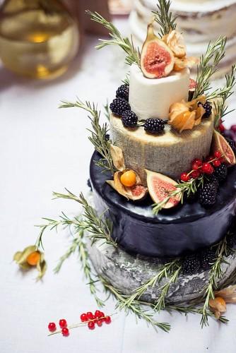 wedding cheese wheel cake 8