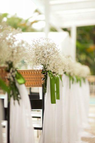 babys breath wedding ideas aisle decorated with baby breath anderson marcello