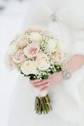 babys breath wedding ideas bouquet with blush roses env photography