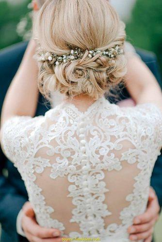babys breath wedding ideas hairstyle grace and blush photography