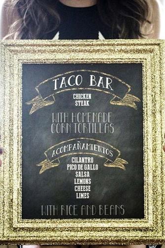 wedding decor ideas taco bar 9
