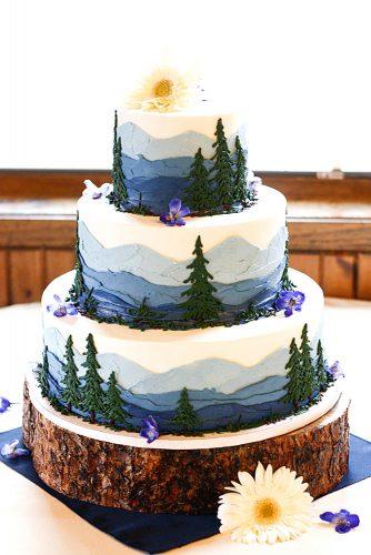 woodland wedding cakes 12