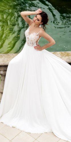 tina valerdi wedding dresses ball gown lace illusion neckline sleeveless magnolia