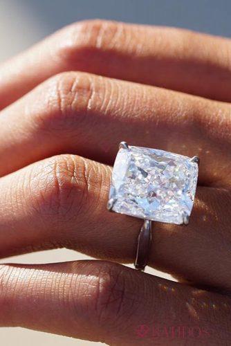 Verlobungsringe im Smaragdschliff Solitär Diamant Roségold