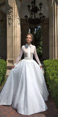long sleeve bridal gowns by ida torez 4