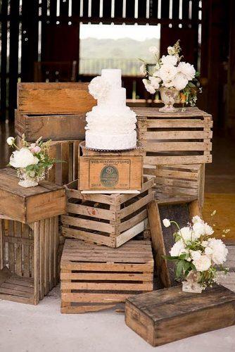 wooden crates wedding ideas stand for white cake with flowers hey gorgeous events