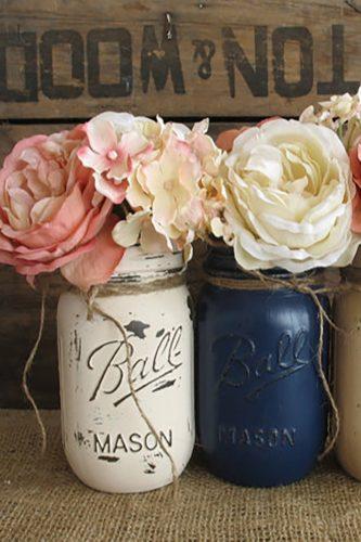 mason jars wedding centerpieces rusticglamdesigns etsy