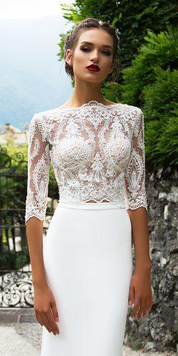 a line lace long sleeve bridal dresses by milla nova 2