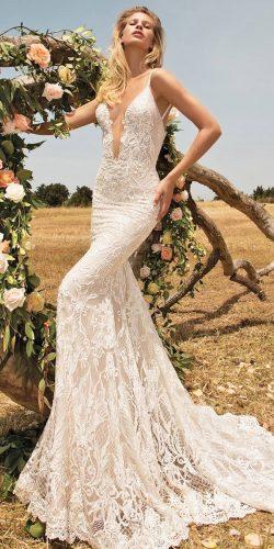 gala by galia lahav v neck wedding dresses slinky silhouette and a combination of antique pink and sparkly ivory lace