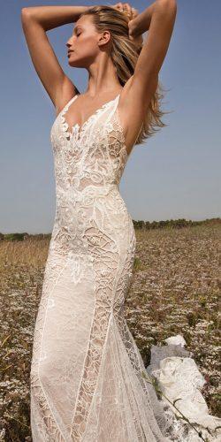 vintage wedding gowns made of an exquisite lace with embroidered features