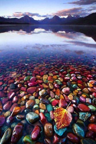 nice honeymoon spots in us incredible montana beach with colored stones