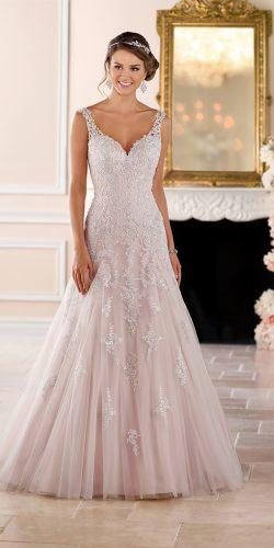 stella york wedding dresses sparkling silver lace wedding gown