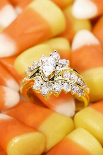 zales engagement rings on small yellow pieces