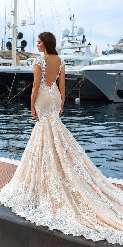 crystal design 2017 wedding dresses collection mermaid low back lace bridal gown marchesa