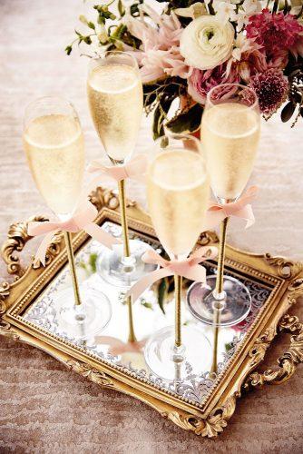 mirror wedding ideas glasses with champagne on a mirror tray nato welton