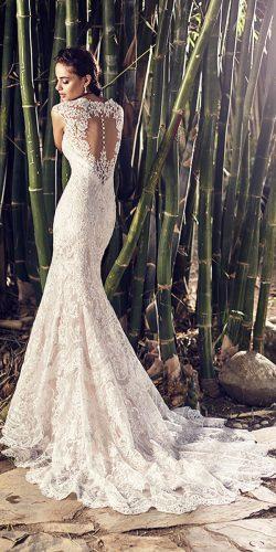 beaded lace tulle wedding dresses with open back bridal collection 2018 eddy k
