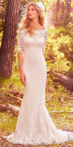 bateau neck lace with long sleeves maggie sottero wedding dresses 2017 style mckenzie