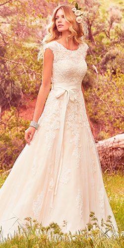 lace a line jewel neck with belt maggie sottero wedding- dresses 2017 style lindsey marie