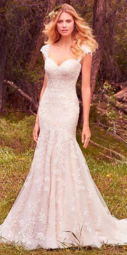 lace sweetheart neck beading bodice cap sleeves maggie sottero wedding dresses 2017 style larissa