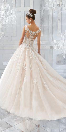 mori lee wedding dresses ball gown with crystal beaded embroidered lace appliques