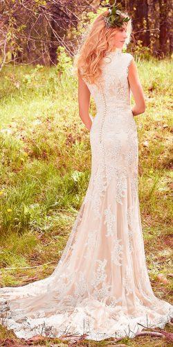 sheath lace jewel neck with cap sleeves maggie sottero wedding dresses 2017 style elsa