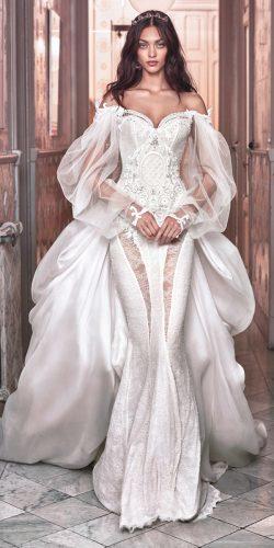 vintage blush lace sweetheart off the shoulder neck galia lahav 2018 wedding dresses style thelma