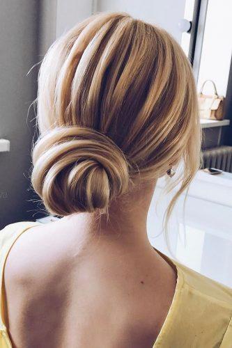 mother of the bride hairstyles low bun for short hair verafursova