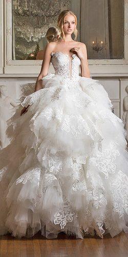 pnina tornai wedding dresses ball gown deep v neckline
