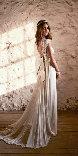 silk tulle shimmering sequins lace shoulder low open back wedding dresses by anna campbell alyssa