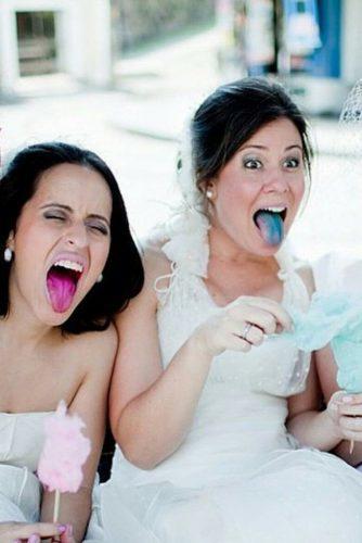 awkward wedding photos bride with blue tongue memory box events via instagram