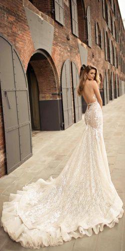 berta 2018 wedding dresses trumpet low back with straps and train-