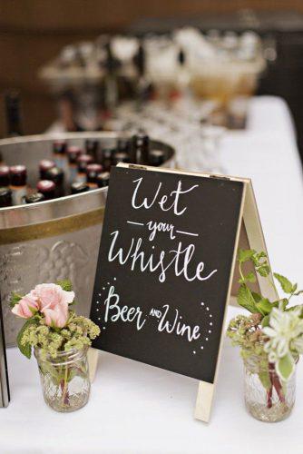 rustic barbecue bbq wedding on the bar sign and roses courtney bowlden photography