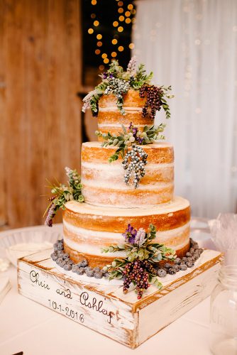 wooden crates wedding naked cake with grapes on a wooden box thankfully taken