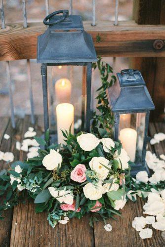 lantern wedding centerpiece ideas lanteren witn candles and rode erichmcvey