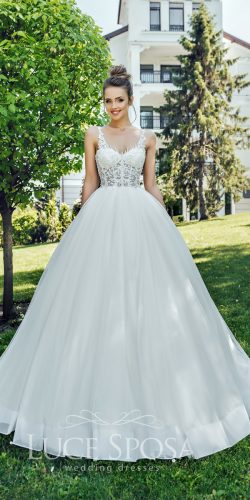 luce sposa wedding dresses ball gown sweetheart lace with straps