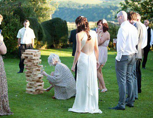 wedding games jenga giant guests fun