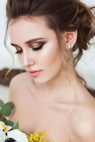 wedding makeup for brunettes romantic bronze archstyle