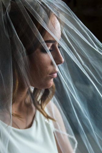wedding portraits beautiful bride face under the veil adelaide photography
