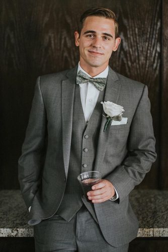 wedding portraits groom attire with glass heather shane photo