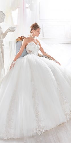ball gown lace strapless sweetheart nicole spose wedding dresses